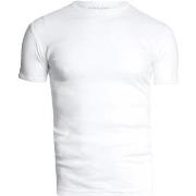 T-shirt Garage Basique Blanc Col Rond