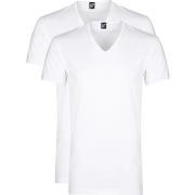 T-shirt Alan Red T-shirt Dean Col-V Blanc (lot de 2)