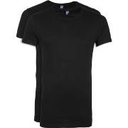 T-shirt Alan Red T-Shirt James Large Col (Lot de 2) Noir