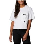 T-shirt Columbia Sportswear T-shirt court W Field Creek blanc