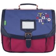 Cartable Tann's Cartable 35 Broderie Olivia Ref 57294 Bleu