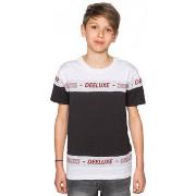 T-shirt enfant Deeluxe T-shirt junior PERSONAL Gris/Noir/Blanc -