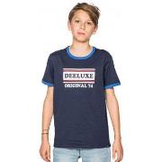 T-shirt enfant Deeluxe Tee-shirt Junior RECORD bleu