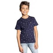 T-shirt enfant Deeluxe T-shirt junior Bleu marine MEXICO - S20113B