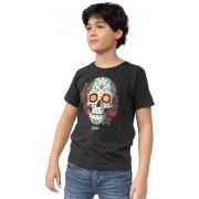 T-shirt enfant Deeluxe Tee shirt junior CALAVERA NOIR - 10 ANS