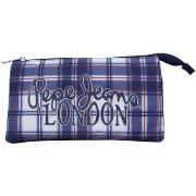 Sac à main Pepe jeans Trousse bleu double soufflets 1264301