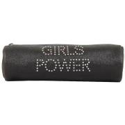 Cartable Girls Power Trousse Star clouté et effet pailleté Noir