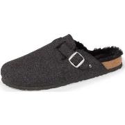 Chaussons Isotoner Chaussons sabots Homme Gris Chiné Liège