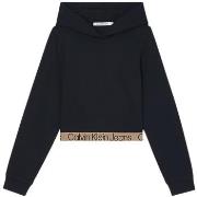 Sweat-shirt Calvin Klein Jeans Sweat A capuche court Ref 57713 BEH noi...