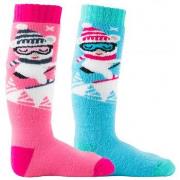 Chaussettes enfant Thyo Lot de 2 paires de mi-bas ski acrylique et lai...