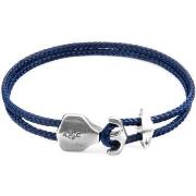 Bracelets Anchor &amp; Crew Bracelet Ancre Delta Argent Et Corde