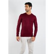 Pull Hollyghost Pull fin col V YY03 - Bordeaux