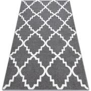 Tapis Rugsx Tapis SKETCH - F343 gris et blanc 80x150 cm