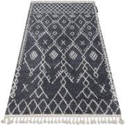 Tapis Rugsx Tapis BERBER TANGER B5940 gris et blanc 180x270 cm