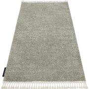 Tapis Rugsx Tapis BERBER 9000 vert Franges berbère marocain 140x190 cm