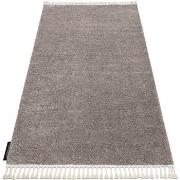 Tapis Rugsx Tapis BERBER 9000 marron Franges berbère marocain 120x170 ...