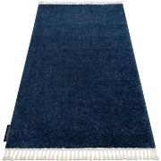 Tapis Rugsx Tapis BERBER 9000 bleu foncé Franges berbère 240x330 cm