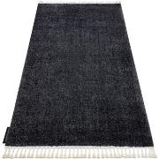 Tapis Rugsx Tapis BERBER 9000 gris Franges berbère marocain 80x150 cm