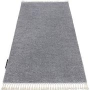 Tapis Rugsx Tapis BERBER 9000 gris clair Franges berbère 140x190 cm