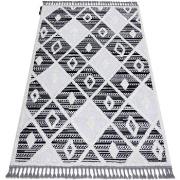 Tapis Rugsx Tapis MAROC P662 Diamants noir / blanc 160x220 cm