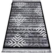 Tapis Rugsx Tapis MAROC P658 Flocons de neige noir 180x270 cm