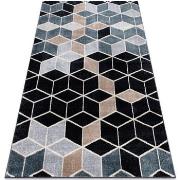 Tapis Rugsx Tapis POLI 9139A Cube 3D noir / 120x170 cm