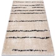 Tapis Rugsx Tapis FLUFFY 2371 shaggy Rayures - crème 160x220 cm