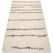 Tapis Rugsx Tapis FLUFFY 2371 shaggy Rayures - crème 200x290 cm