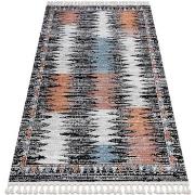 Tapis Rugsx Tapis moderne BELLE BR23A noir et rose 80x150 cm