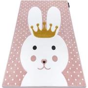 Tapis Rugsx Tapis PETIT BUNNY PETIT LAPIN rose 160x220 cm