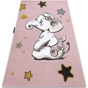 Tapis Rugsx Tapis PETIT ELEPHANT L'ÉLÉPHANT ÉTOILE rose 200x290 cm