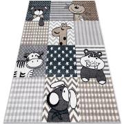 Tapis Rugsx Tapis FUN Pets pour enfants, animaux gris 80x150 cm