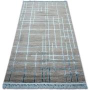 Tapis Rugsx Tapis ACRYLIQUE MANYAS 191AA Gris/Bleu franges 160x230 cm