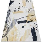 Tapis Rugsx Tapis lavable ANDRE 1097 Abstraction antidérapant 80x150 c...