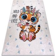 Tapis Rugsx Tapis lavable BAMBINO 1960 Tigre, Indien pour 140x190 cm