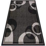 Tapis Rugsx TAPIS EN CORDE SIZAL FLOORLUX 20078 NOIR 60x110 cm