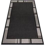 Tapis Rugsx TAPIS EN CORDE SIZAL FLOORLUX 20195 NOIR 120x170 cm