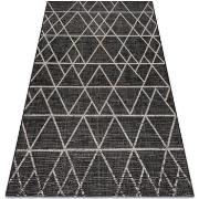 Tapis Rugsx TAPIS EN CORDE SIZAL FLOORLUX 20508 noir 140x200 cm