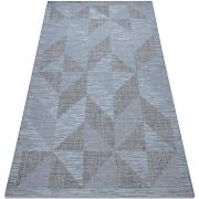 Tapis Rugsx Tapis SIZAL FORT 36216535 bleu Triangles 200x290 cm