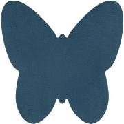 Tapis Rugsx Tapis SHAPE 3150 Shaggy Papillon - bleu 80x80 cm