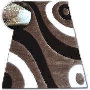 Tapis Rugsx Tapis Shaggy SPACE 3D B314 marron clair 120x170 cm