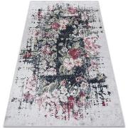 Tapis Rugsx Tapis lavable ANDRE 1816D fleurs vintage antidéra 120x170 ...