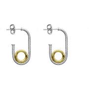 Boucles oreilles Orusbijoux Boucles D'oreilles Anneau Doré Et Tube For...