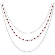 Collier Orusbijoux Collier Argent Rhodier Triple Collier Petite Perles...