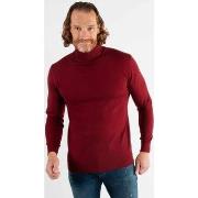 Pull Hollyghost Pull col roulé bordeaux en touch cashemere unicolore