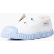 Baskets basses enfant Pisamonas Baskets blanches sans lacets semelle d...