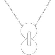 Collier Orusbijoux Collier Chaine Géométriques Argent Rhodié