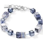Bracelets Coeur De Lion Bracelet Géocube sodalite et hématite bleu
