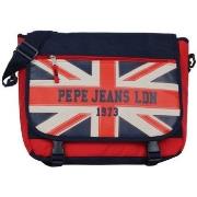 Cartable Pepe jeans Gibecière à rabat 1935001 - Marine / Rouge