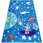 Tapis Rugsx Tapis lavable BAMBINO 2265 Fusée spatiale pour 140x190 cm